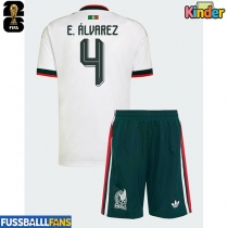 Mexiko Edson Alvarez #4 Auswärts Trikotsatz Kinder WM 2026 Kurzarm (+ Kurze Hosen)